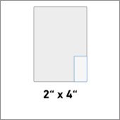 2" x 4"