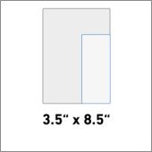 3.5" x 8.5"