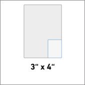 3" x 4"
