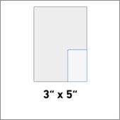 3" x 5"