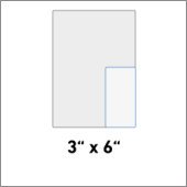 3" x 6"