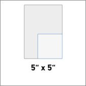 5" x 5"