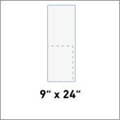 9" x 24"
