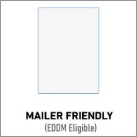 Postcards 8" x 10" (EDDM Eligible) 18 pt. Premium Pearl Full Color Both Sides 25.0