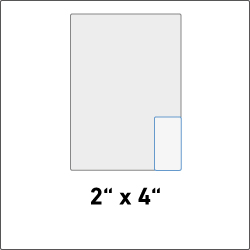 2" x 4"