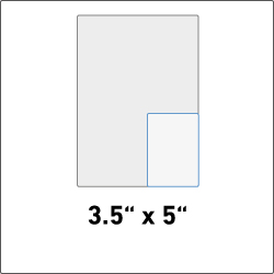 3.5" x 5"