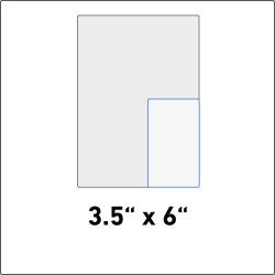 3.5" x 6"