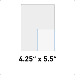 4.25" x 5.5"