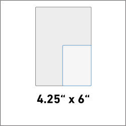 4.25" x 6"