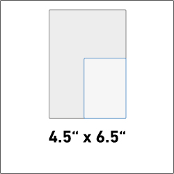 4.5" x 6.5"