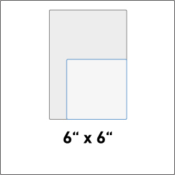 6" x 6"
