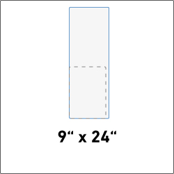 9" x 24"