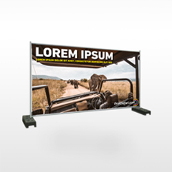 Construction fence banner