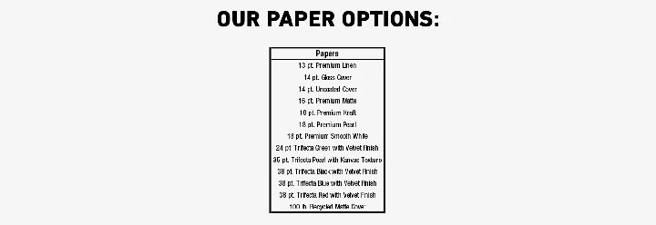 paper options